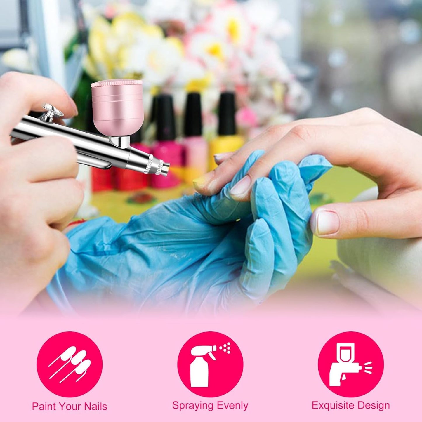 Kit Aerógrafo Eléctrico para uñas