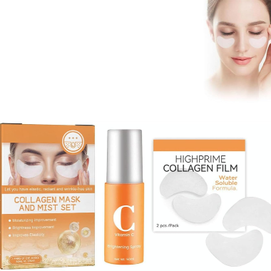 Set de almohadilla y gel hidratante de colágeno