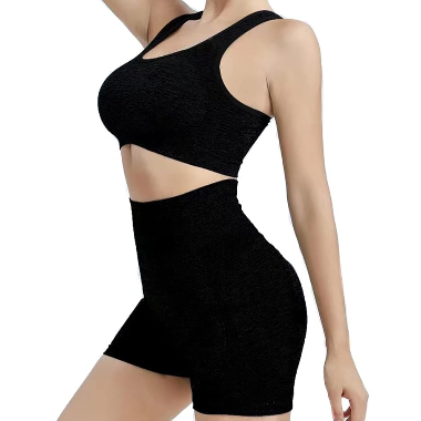 Conjunto deportivo mujer 2pcs negro talla única