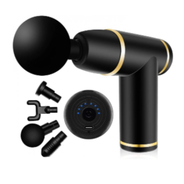 Pistola de masaje muscular con cabezales